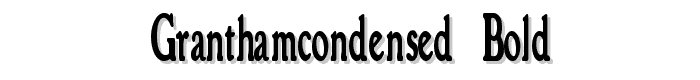GranthamCondensed Bold font